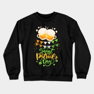 Beer Drinking St. Patrick's Day Crewneck Sweatshirt